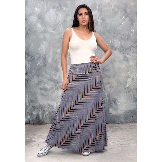 Saia Longa Malha SAZ Estampa Murici