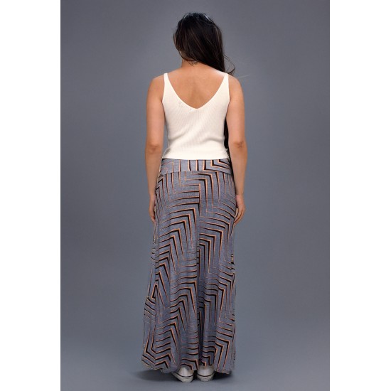 Saia Longa Malha SAZ Estampa Murici