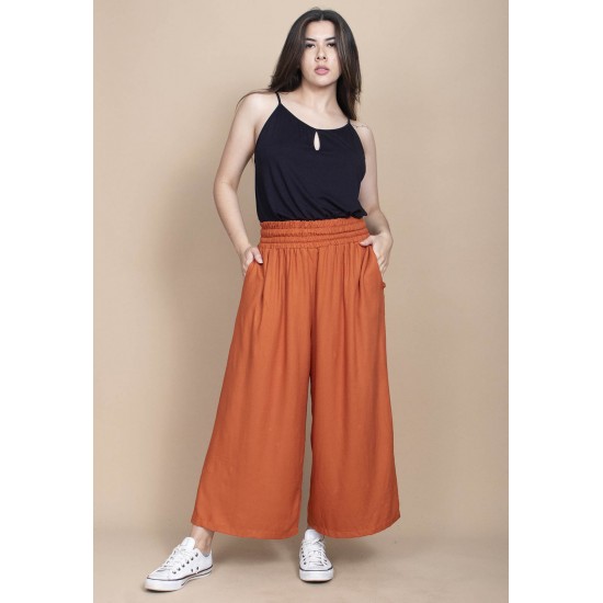 Calça Pantacourt Elastic Embaú Laranja