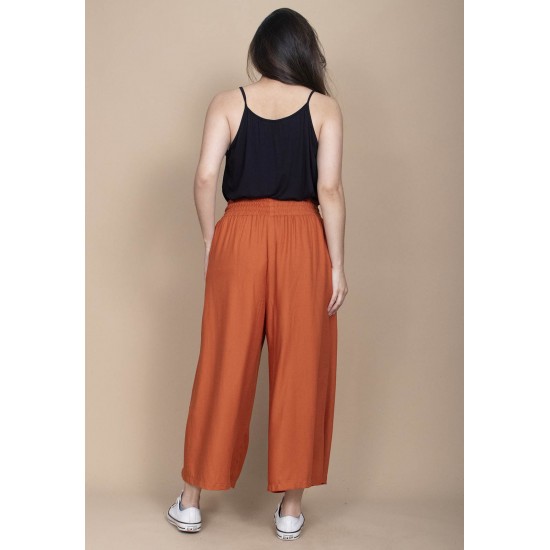 Calça Pantacourt Elastic Embaú Laranja