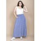 Saia Longa Viscose Azul Celeste