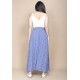 Saia Longa Viscose Azul Celeste