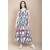 Vestido Regata Longo Peri Viscose Camadas Estampa Floresce