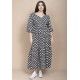 Vestido Longo Plano com Manga e Camadas Estampa Encanto das Margaridas