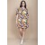 Vestido Curto Plano Estampa Cores Vibrantes