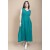 Vestido Regata Longo Peri Viscose Camadas Verde