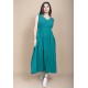 Vestido Regata Longo Peri Viscose Camadas Verde