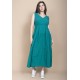 Vestido Regata Longo Peri Viscose Camadas Verde