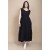 Vestido Regata Longo Peri Viscose Camadas Preto