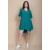 Vestido Curto Pataxô Viscose Mullet Decote V Verde