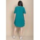 Vestido Curto Pataxô Viscose Mullet Decote V Verde