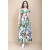 Vestido Regata Longo Peri Viscose Camadas Estampa Encanto Botãnico