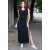 Vestido Midi Faixa Lateral Black