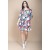 Vestido Curto Plano Estampa Floresce
