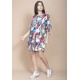 Vestido Curto Plano Estampa Floresce