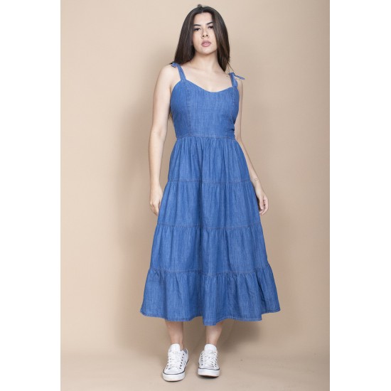  Vestido Jeans Midi