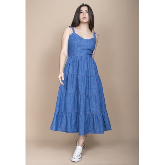  Vestido Jeans Midi