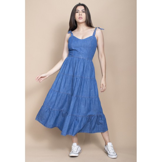  Vestido Jeans Midi