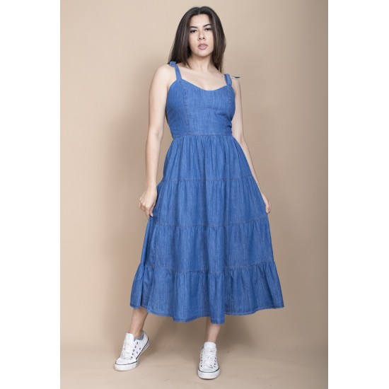  Vestido Jeans Midi