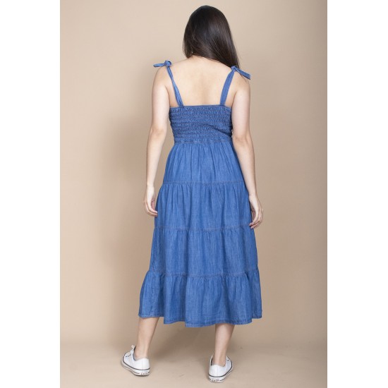  Vestido Jeans Midi
