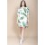 Vestido Curto Plano Estampa Folhagem Poética