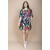 Vestido Curto Plano Estampa Aurora Urbana