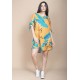 Vestido Curto Plano Estampa Aurora Botânica