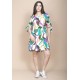Vestido Curto Plano Estampa Encanto Botânico