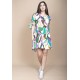 Vestido Curto Plano Estampa Encanto Botânico