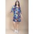 Vestido Curto Plano Estampa Maré Vibrante