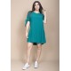 Vestido Curto Plano Verde