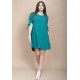 Vestido Curto Plano Verde