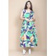 Vestido Regata Longo Peri Viscose Camadas Estampa Brisa do Mar