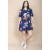 Vestido Curto Pataxô Viscose Mullet Decote V Estampa Festa das Flores