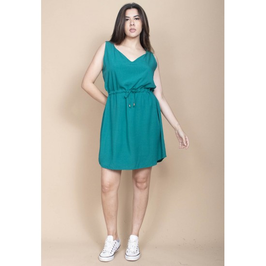 Vestido Plano Curto Verde