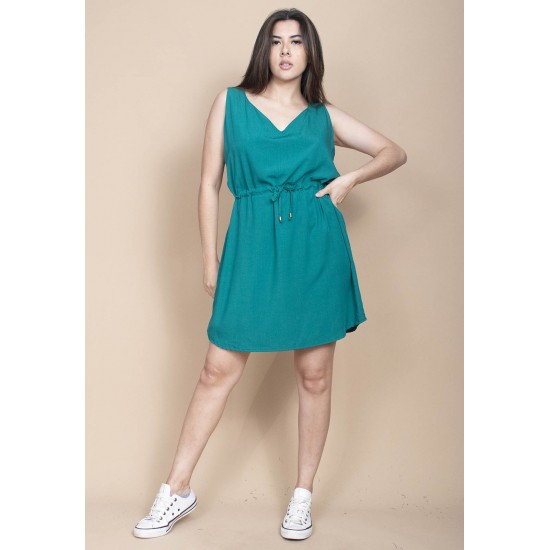 Vestido Plano Curto Verde