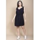 Vestido Plano Curto Preto