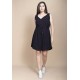 Vestido Plano Curto Preto