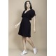 Vestido Curto Viscose Elastex nas Costas Preto
