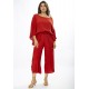 Calça Envelope Dueré Pantacourt Viscose Terracota