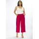 Calça Pantacourt Malha Encorpada Pink