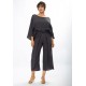 Calça Envelope Dueré Pantacourt Viscose Chumbo