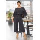 Calça Envelope Dueré Pantacourt Viscose Chumbo