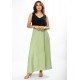 Saia Midi com Zíper Verde Menta