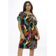 Vestido Curto Viscose com Bolso Estampa Aurora Urbana