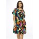 Vestido Curto Viscose com Bolso Estampa Aurora Urbana