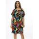 Vestido Curto Viscose com Bolso Estampa Aurora Urbana