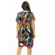Vestido Curto Viscose com Bolso Estampa Aurora Urbana