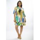Vestido Curto Viscose Estampa Selva Urbana