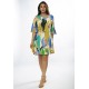 Vestido Curto Viscose Estampa Selva Urbana